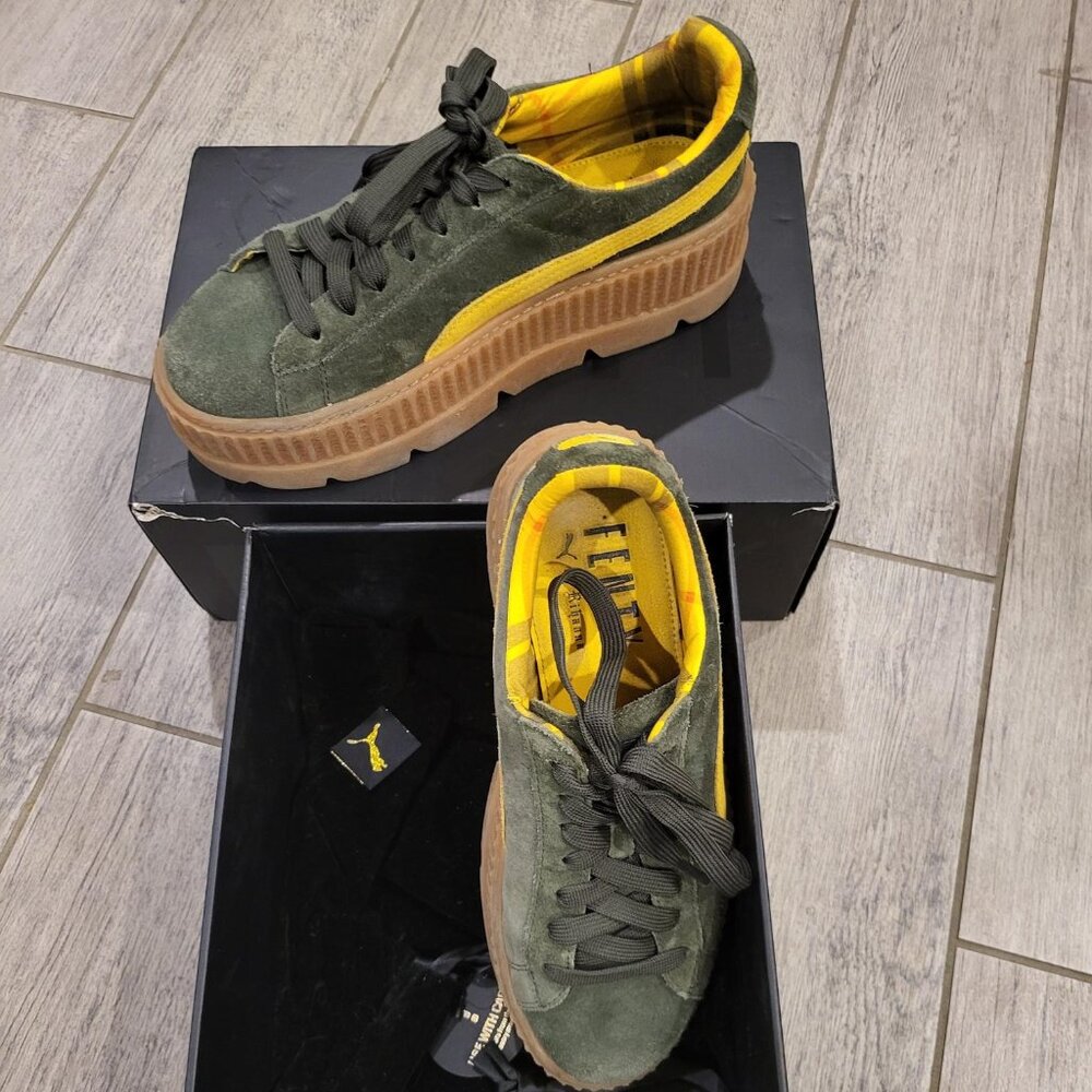 BRAND NEW PUMA x Fenty Cleated Creeper Suede Platform Sneakers.